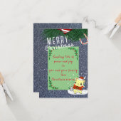 Carte Voeux de Noël (Devant/Arrière en situation)