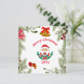 Carte voeux de Noël (Debout devant)