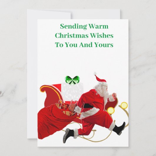 Carte voeux de Noël (Devant)