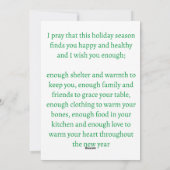 Carte voeux de Noël (Dos)