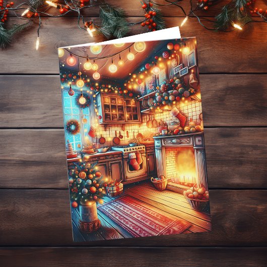 Carte Vœux de Noël à l'ancienne