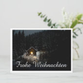 Carte Vœux de Noël avec maison de sorcière (Debout devant)