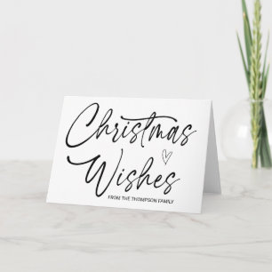 Carte voeux de Noël Cadeaux de vacances pour amis Famill