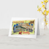 Carte Vœux de Noël de la famille Griswold (Fleur jaune)