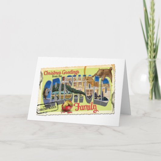 Carte Vœux de Noël de la famille Griswold (Devant)