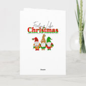 Carte Voeux de Noël démodés (Dos)