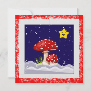 Carte Vœux de Noël, jours enneigés