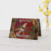 Carte Vœux de Noël Pic flamboyant  (Fleur jaune)