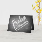 Carte Vœux de Noël sur le tableau noir (Fleur jaune)