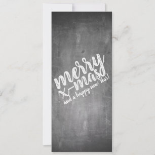 Carte Vœux de Noël sur le tableau noir
