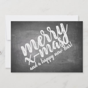 Carte Vœux de Noël sur le tableau noir