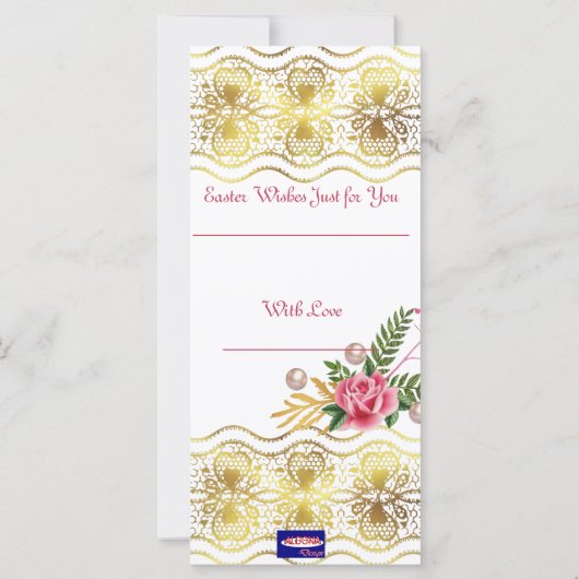 Carte Voeux de Pâques (Dos)