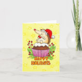 Carte Vœux de Pudding de Noël (Devant)