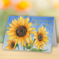 Vœux de Rosh Hashanah au Tournesol Jaune
