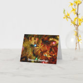 Carte Vœux de saison (Fleur jaune)