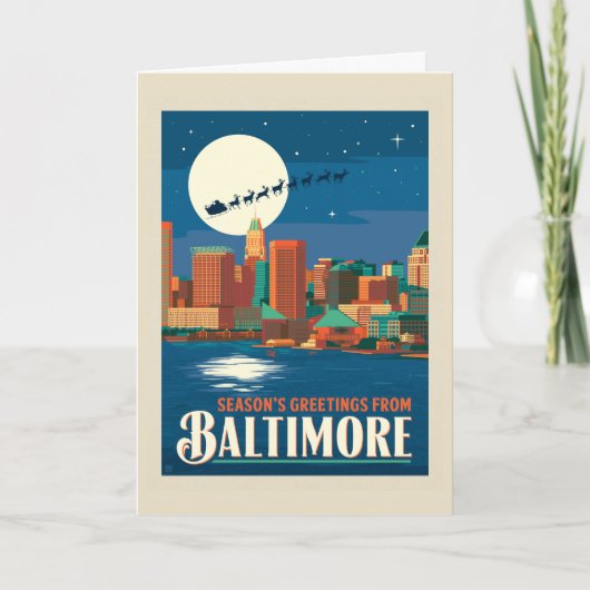 Carte Vœux de saison de Baltimore (Devant)
