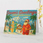 Carte Vœux de saison de Californie (Fleur jaune)