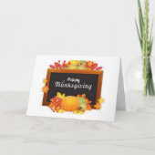 CARTE VOEUX DE THANKSGIVING COMIQUES ET AMICAUX (Devant)
