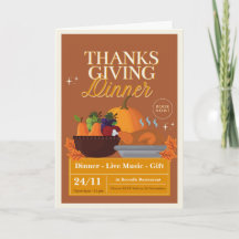 Vœux de Thanksgiving sincères