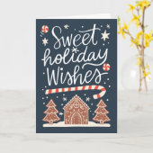 Carte Vœux de vacances doux (Fleur jaune)