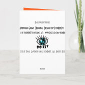 Carte Voeux d'Halloween (Dos)