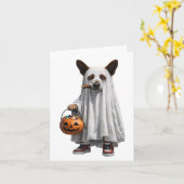 Carte Vœux d'Halloween (Fleur jaune)