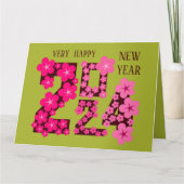 CARTE VOEUX DU NOUVEL AN 2024 POUR TOUS (Devant)