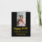 Carte Vœux du Nouvel An pour les amis Amitié (Devant)