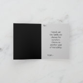 Carte Vœux du Nouvel An pour les amis Amitié  (Intérieur)