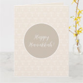 Carte Vœux élégants de Hanukkah joyeux (Fleur jaune)