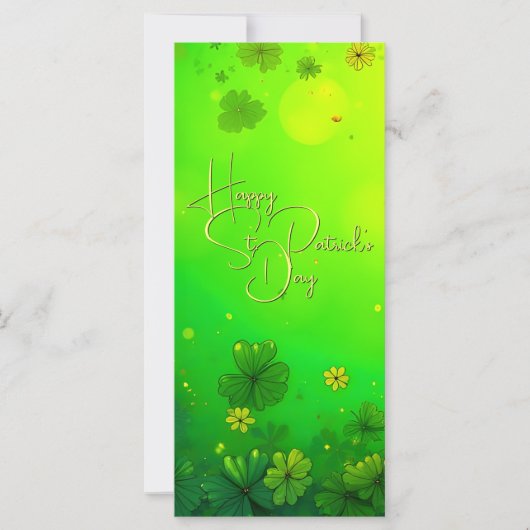 Carte Vœux festifs de la Saint-Patrick (Devant)