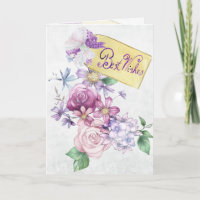 Vœux Floraux Vintage