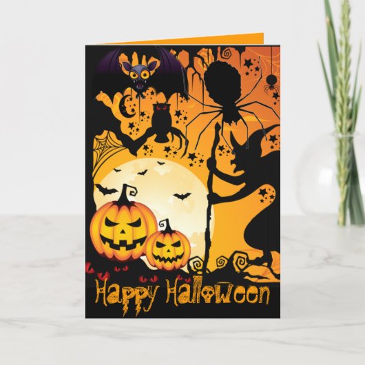 Carte Vœux Halloween (Devant)