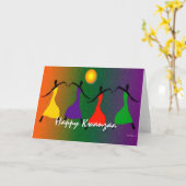 Carte Voeux Joyeux Kwanzaa (Fleur jaune)
