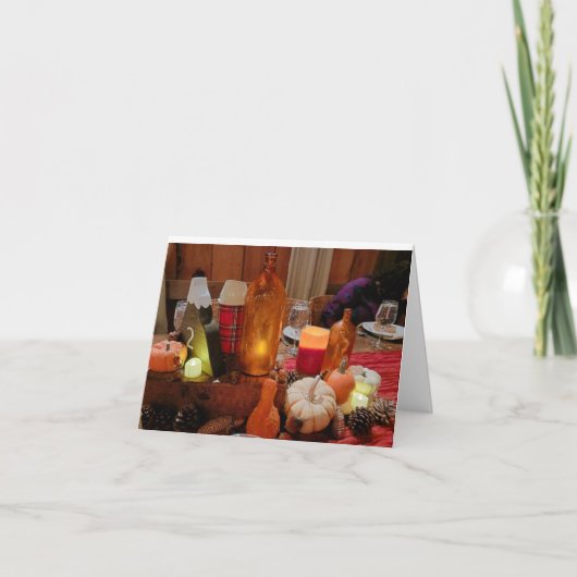 CARTE **VOEUX JOYEUX POUR L'AUTOMNE/ACTION DE GRÂCE" (Devant)