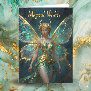 Carte Vœux magiques pour un anniversaire enchanté