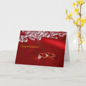 Carte Voeux mariages (Fleur jaune)