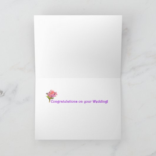 Carte Voeux mariages (Intérieur)