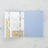Carte Voeux papillon papier (Intérieur)