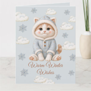 Carte Vœux personnalisés de chaud hiver