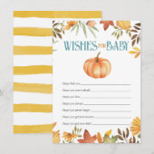 Carte Voeux pour bébé, Baby shower Enceinte (Devant / Derrière)