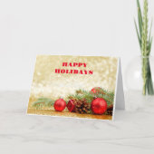 CARTE VOEUX POUR LA SAISON/BONNE ANNÉE À VOUS AUSSI ! (Devant)