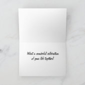 Carte Vœux pour les 50 ANS DE MARIAGE (Intérieur)