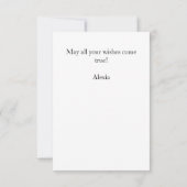 Carte Voeux simple Wolf Digital Anniversaire (Dos)