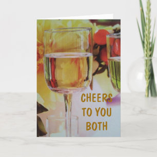 CARTE VOICI À LA BRIDE/GROOM UN TOAST MARIAGE