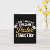 Carte Voici À Quoi Ressemble Un Pasteur Awesophie - Serm (Fleur jaune)