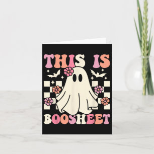 Carte Voici Boo-sheet Halloween Ghost Costume Retro Gr