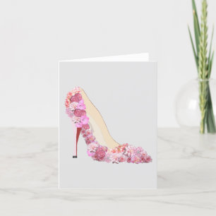 Carte Voici La Mariée Floral Talons note personnelle