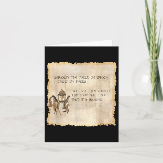 Carte Voici le champ dans lequel je fais pousser mes con (Devant)