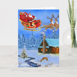 CARTE VOICI LE PÈRE NOËL